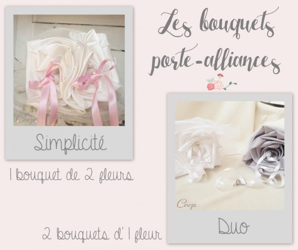 porte-alliances bouquet original mariage rock romantique chic cereza mademoiselle