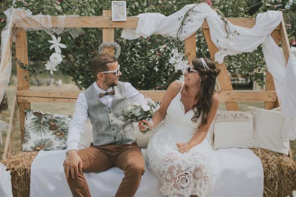Mariage champêtre à la maison - Melle Cereza blog mariage original